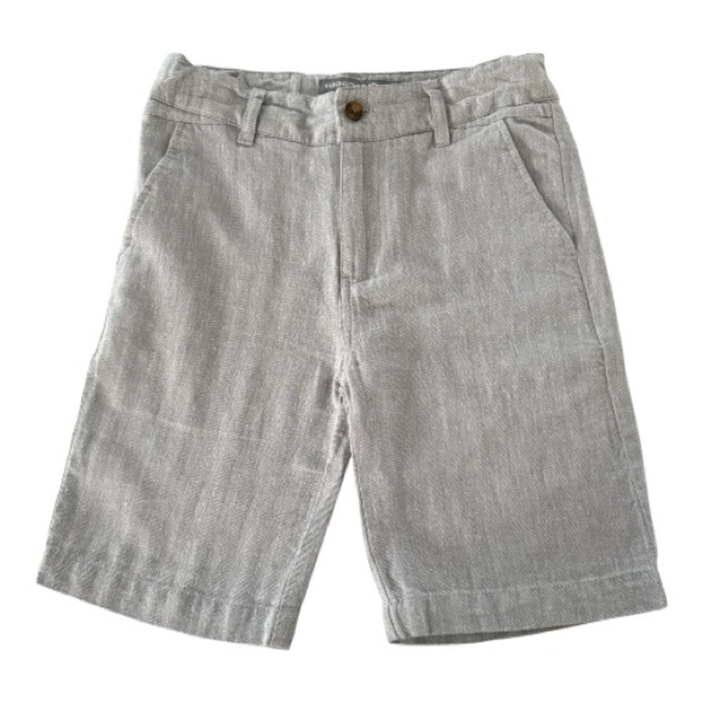 Appaman Light Gray Boys Size 12 Flat Front Shorts Dressy